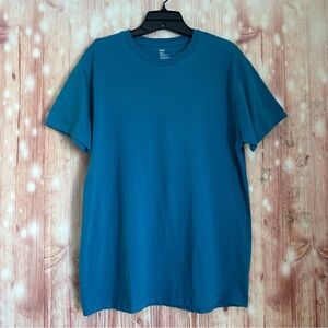 Gap Factory Blue Crewneck Short Sleeve T Shirt Size L
